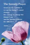 The serenity prayer is a beautiful prayer of acceptance and prayer for guidance about what and how to change. Affirmations for guidance.