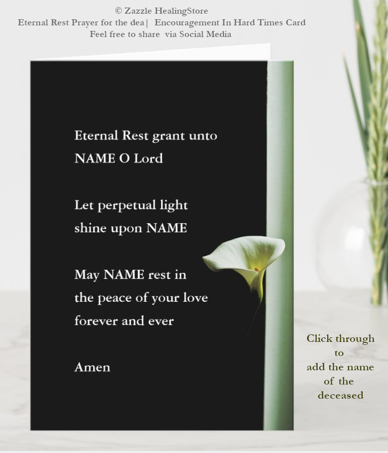 Eternal rest prayer for the dead