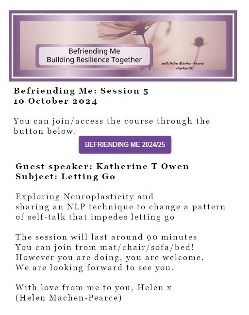 NLP-exercise-letting go befriending talk