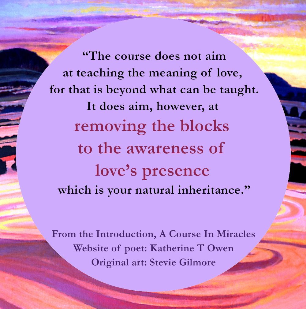 a course in miracles remove blocks