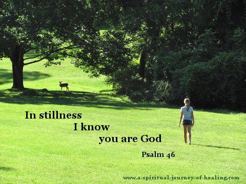 Psalm 46 advice for seeking inner peace: Be still and know I am God.