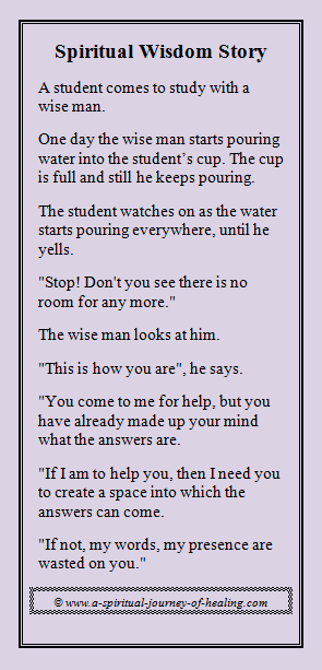 spiritual wisdom story