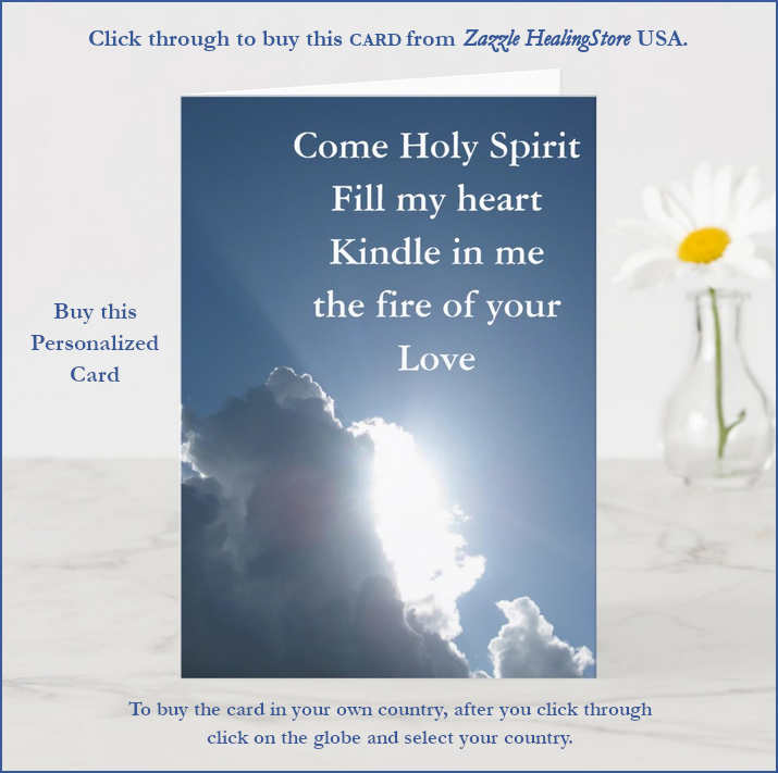 Advert for Holy Spirit Prayer greetings card