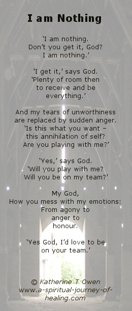 spiritual surrender poems healing spirituality poem identity journey god dear separate david nothing self why