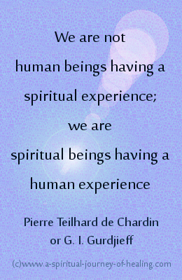 spiritual beings quote